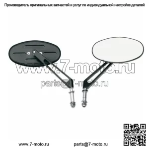 Комплект зеркал  Black Stealth I Mirrors Harley Sportster Softail Bobber (Для: Harley-Davidson)