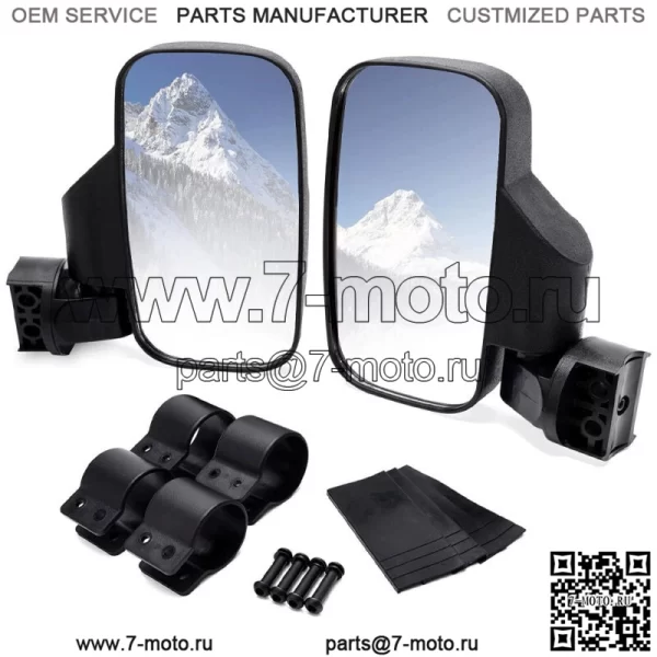 Боковые зеркала заднего вида UTV 1,75 дюйма для Polaris Ranger RZR XP Crew 570 800 900 1000 (Для: более одного автомобиля)