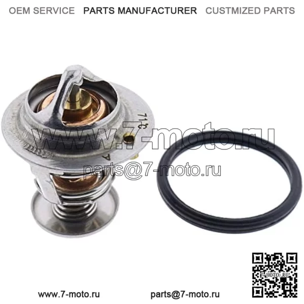 Термостат M811034 с уплотнением для John Deere 670 770 790 870 970 990 1070 2027R 2032R 2520 2720 3203 3320 3520 3720 3045R 3046R 4052M 4052R 4200 4300 4400 4500 4600 4610 4700 4710 Тракторы - Image 3