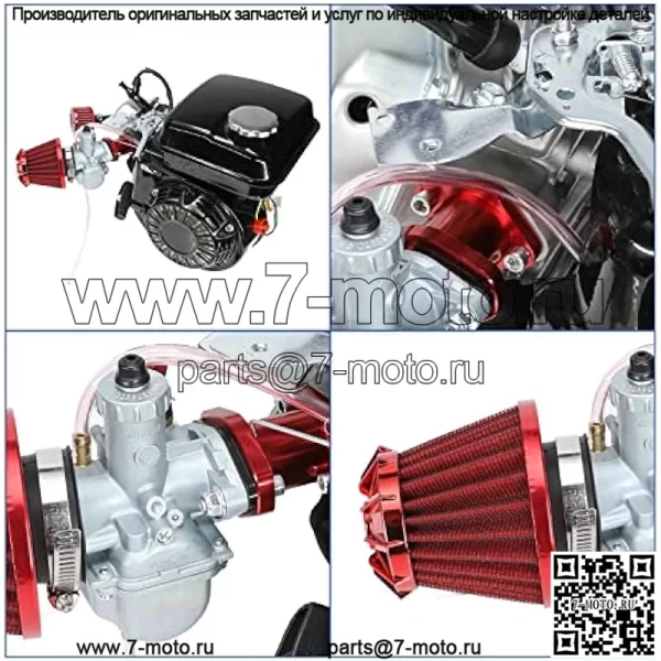 Карбюратор VM22, комплект впускной трубы карбюратора для двигателя Hemi Predator 212cc Coleman CT200U CT200U-EX GX160 GX200 196cc 6,5 л.с. Baja Warrior MB200, мини-велосипед, картинг, детали для производительности - Image 2