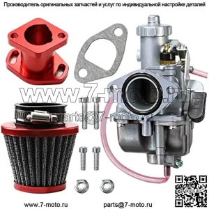 Карбюратор 212 куб.см с воздушным фильтром, впускной коллектор VM22 Performance для Mikuni, 22 мм, карбюратор Predator, 212 куб.см, 196 куб.см, мини-велосипед, картинг KT196 BT200X CT200U, двигатель-клон Honda GX200