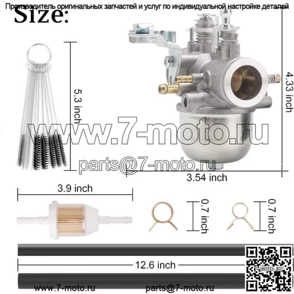 Карбюратор тележки для гольфа для 83-89 Yamaha G1 2-тактного двигателя J24-14101-01 J24-14101-0 - Image 2