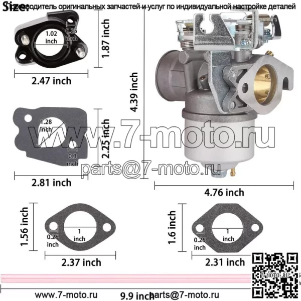 Карбюратор для гольф-кара для Yamaha G2 G5 G8 G9 G11 1985-1995 4-тактный/тактный газ - Image 2