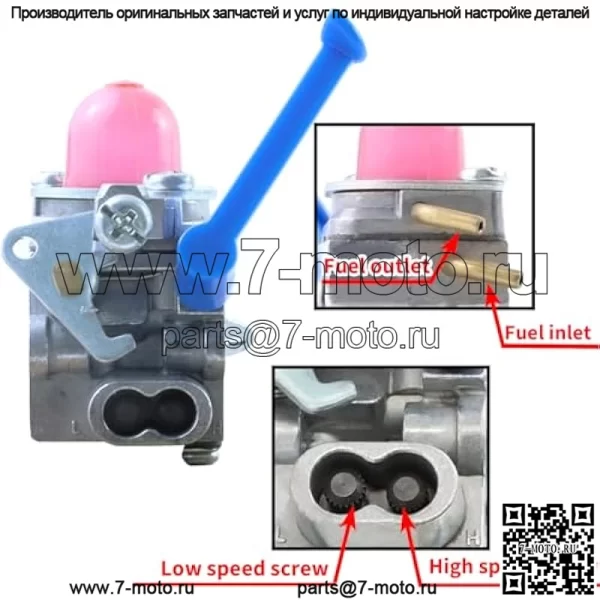 Карбюратор 128LD для Husqvarna 128CD 128C 128L 128R 128RJ, комплект для настройки триммера, заменяет карбюратор Zama C1Q-W40A 545081848 - Image 3