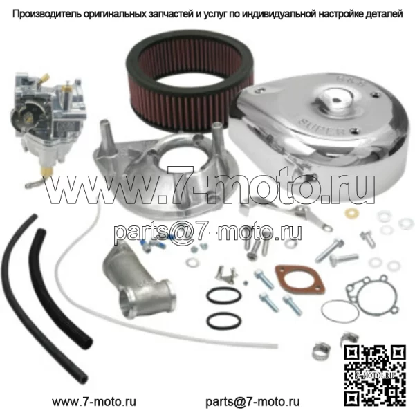 Комплект карбюратора Super E Carb 1955-1965 Harley Big Twin Panhead FL FLH 11-0401 (Для: Harley-Davidson)