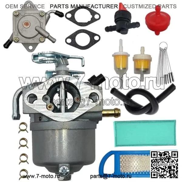Карбюратор AM122006 подходит для John Deere AM18740 AM121391 Gator 6X4 Worksite PC2387 32429 32256 32414 32429 Заменяет карбюратор Gator 4x2. С воздушным фильтром и топливным насосом