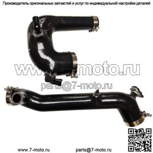 Комплект силиконовой зарядной трубки SxS Polaris RZR XP XP4 Turbo & S 2016–2024, черный