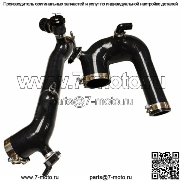 Комплект силиконовой зарядной трубки SxS Polaris RZR XP XP4 Turbo & S 2016–2024, черный - Image 5