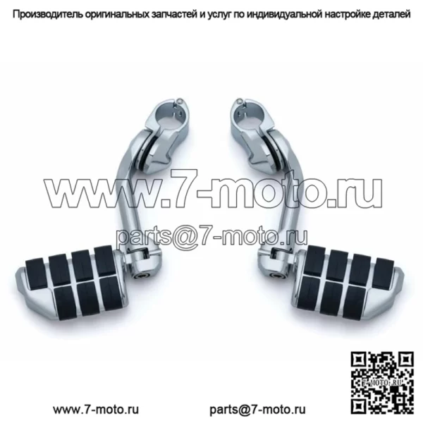 Курякын Хромированная защита двигателя 1,25, длинные рычаги, шоссейные подножки с двумя ISO, Harley Honda (Для: Harley-Davidson)