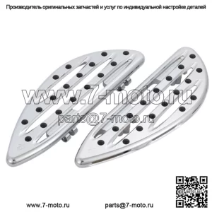 Комплект накладок на пол  Deep Cut Driver, хром, пара 16 дюймов для Harley Touring 99+ (для: Harley-Davidson)
