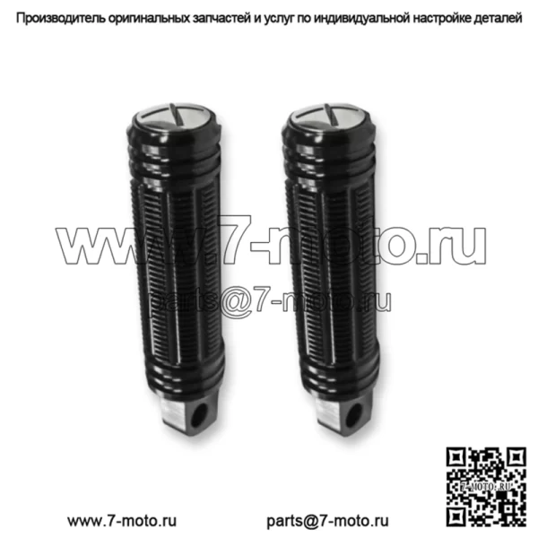 Крепкие черные алюминиевые подножки с ЧПУ Harley Softail Sportster Dyna Touring (Для: Harley-Davidson)