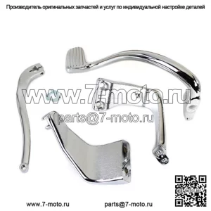 Комплект подножек V-Twin Chrome Дальнейшая передняя часть среднего управления Harley Dyna FXD 06-17 (Для: Harley-Davidson)