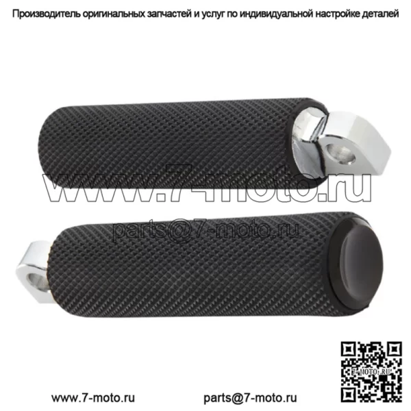 Подножки Fusion с накаткой Подножки Черные резиновые мужские крепления Harley (Для: Harley-Davidson)