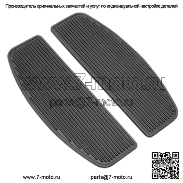 Подножка для ног водителя, черная резиновая вставка Harley Touring 06-20 50614-06 (Для: Harley-Davidson)