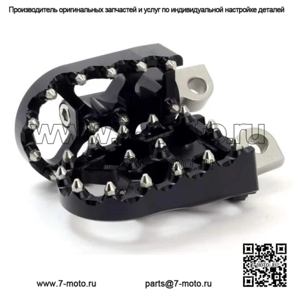 Flo Moto черный алюминиевый мотоцикл MX, комплект подножек на платформе Harley Custom (для: Harley-Davidson)