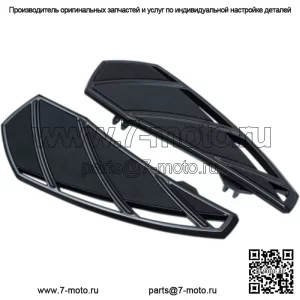 Курякын Black Phantom Driver Подножки Подножки Harley Touring Softail 83+ (Для: Harley-Davidson)
