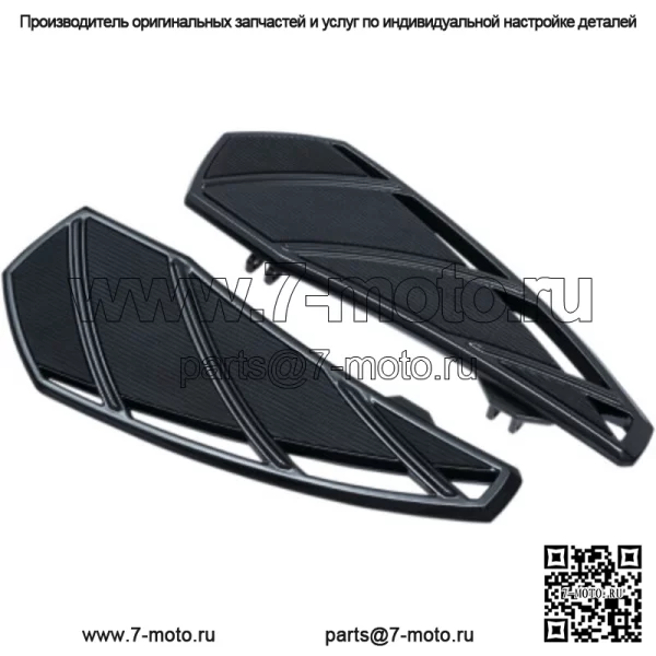 Курякын Black Phantom Driver Подножки Подножки Harley Touring Softail 83+ (Для: Harley-Davidson)
