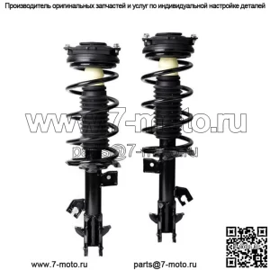 2 новые передние стойки в сборе с пружинными креплениями подходят для Nissan Versa 2007–2012 гг.