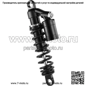 14-дюймовые амортизаторы Racing Bros Suspension Black с выносным резервуаром и амортизаторами Harley Dyna (для: Harley-Davidson)
