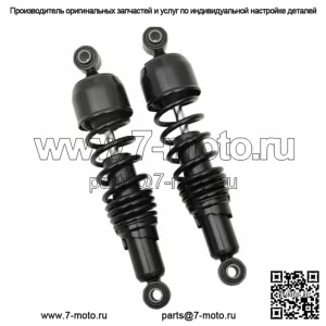 Черные 12-дюймовые азотные задние амортизаторы Harley Touring 85-2020 (Для: Harley-Davidson)