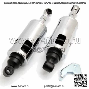 Хромированные регулируемые задние амортизаторы Progressive Heavy Duty серии 422 Harley Softail (Для: Harley-Davidson)