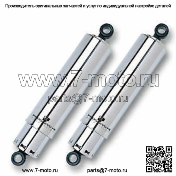 12 амортизаторов Progressive 412 с хромированным покрытием для тяжелых условий эксплуатации Harley Davidson Dyna 91-2017 (Для: Harley-Davidson)