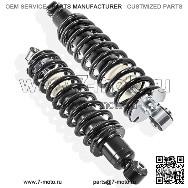2 пружинные стойки задних амортизаторов, совместимые с John Deere Gator XUV620i и Gator XUV850D. Заменяет OEM-№ AM137958 AM136157 — задний левый и правый амортизатор в сборе.