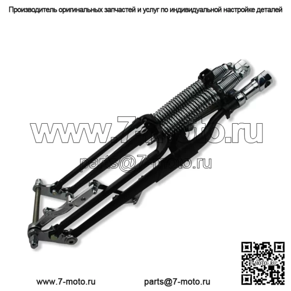 Черная вилка Springer Harley Davidson - Image 3