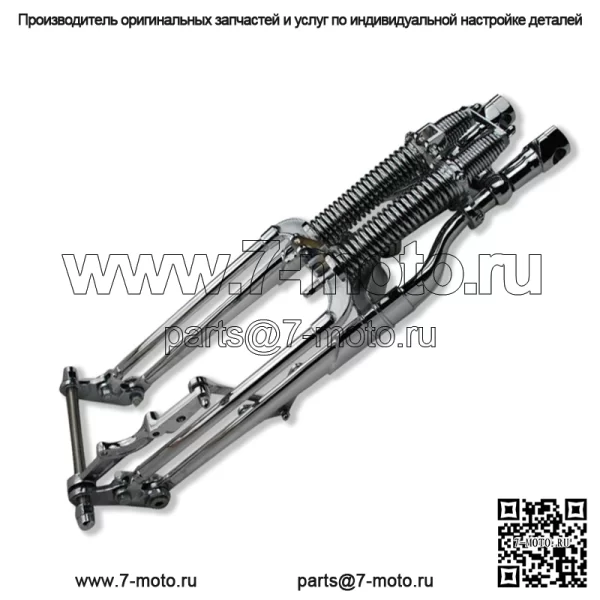 Черная вилка Springer Harley Davidson - Image 4