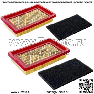 Воздушный фильтр 951-10298 + очиститель предварительной очистки для MTD Cub Cadet SC100 951-14632, Kohler 14 083 01-S, воздушный фильтр для газонокосилки 5-5/8 × 3-1/2 дюйма, 2 шт.