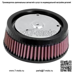 Высокопроизводительный воздушный фильтр из хлопка, моющийся Harley Touring Softail 08-17 OE 2924408 (Для: Harley-Davidson)
