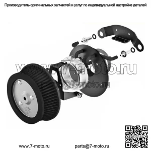 Комплект Vance & Hines VO2 Naked Air Cleaner, впускная ступень 1 Harley Touring Softail (Для: Harley-Davidson)