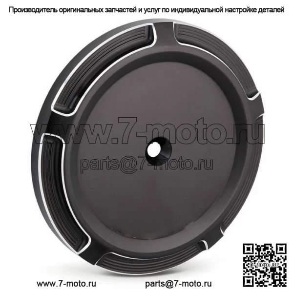 Stage 1 Внешняя крышка воздухоочистителя, черный скошенный акцент Harley (Для: Harley-Davidson)