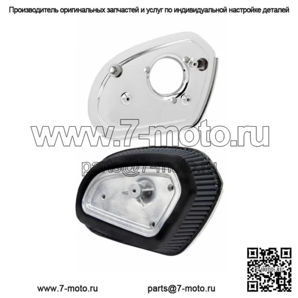 Chrome Big Sucker Воздухоочиститель Этап 1 Впускной фильтр Harley Touring M8 (Для: Harley-Davidson)