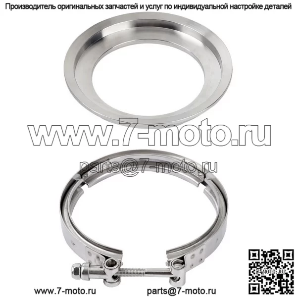 S400 S400SXE S475 S480 T6 Turbo фланцевый зажим из нержавеющей стали 5–4 дюйма - Image 3
