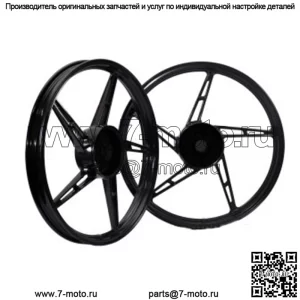 КОМПЛЕКТ ДИСКОВ Kawa-GTO SPORT 588 1.40X17(F) 1.60X17(R) ДЛЯ HONDA WAVE 100 ЧЕРНЫЙ