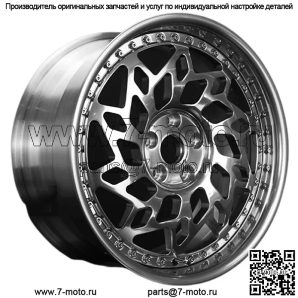 Изготовленное на заказ 2-секционное кованое легкосплавное автомобильное колесо для Volkswagen Golf R