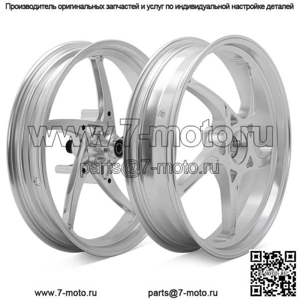 Оптовая продажа комплекта кованых колес для мотоцикла 17*3,0 и 17*4,0 для KOVEMOTO Cobra 321RR - Image 4
