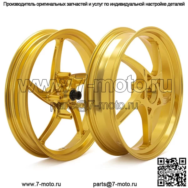 Оптовая продажа комплекта кованых колес для мотоцикла 17*3,0 и 17*4,0 для KOVEMOTO Cobra 321RR - Image 5