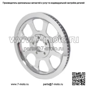Задний шкив York Chrome, 70 зубьев, 20 мм, Harley FXST FLST Softail 2006 OE# 40599-06 (Для: Harley-Davidson)