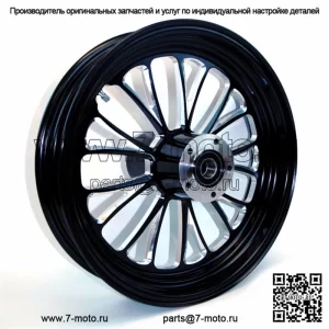 Ultima Manhattan Black Billet Aluminium 18 3.5 Обод переднего колеса Harley Touring 08+ (Для: Harley-Davidson)