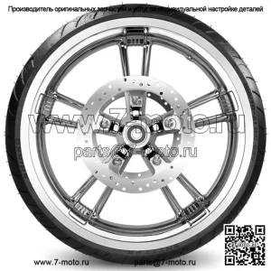 21 Хромированная заготовка Enforcer 3.5, обод переднего колеса, пакет шин WW Harley Touring 08+ (для: Harley-Davidson)