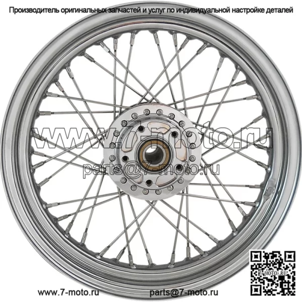 Хромированный обод переднего колеса с 40 спицами 16 x 3 дюйма Harley Sportster XL 1200 883 2010-2019 (Для: Harley-Davidson)