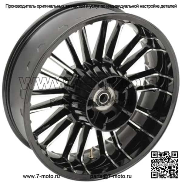 Coastal Moto Black Cut Atlantic Precision Wheel Rim 18 5.5 2009+ Harley Touring (Для: Harley-Davidson)