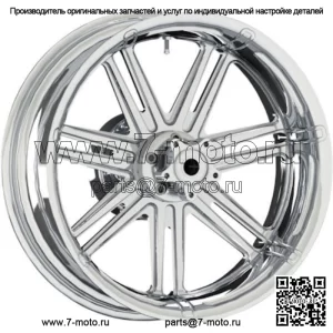 7-клапанный хромированный задний обод колеса 18 x 5,5 дюймов с ABS Harley Touring 2009-2018 (Для: Harley-Davidson)
