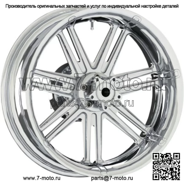 7-клапанный хромированный задний обод колеса 18 x 5,5 дюймов с ABS Harley Touring 2009-2018 (Для: Harley-Davidson)