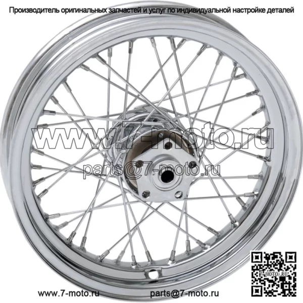 Хромированный обод заднего колеса 16 x 3, 40 спиц Harley Shovelhead Electra SuperGlide 73-84 (Для: Harley-Davidson)