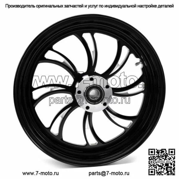 Ultima Vortex Black Billet Aluminium 18 3.5 Задний обод Harley Touring Softail (Для: Harley-Davidson)