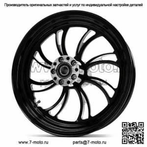 Ultima Vortex Black Aluminium 18 3,5 Передние колеса с двумя дисками Harley Touring 84-07 (Для: Harley-Davidson)