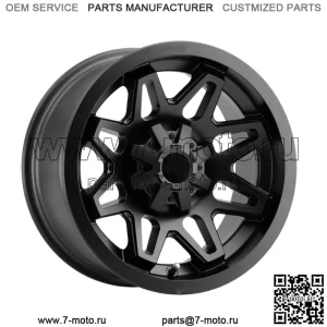 Vision UTV 416 Seven 14x7 4x156 +2,5 мм, матовый черный обод колеса, 14 дюймов (для: Polaris)